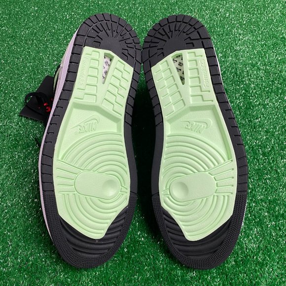 Nike Air Jordan 1 Zoom CMFT 2 Hi Mens Shoes White Green DV1307-103 VNDS Size 10 - Picture 6 of 10